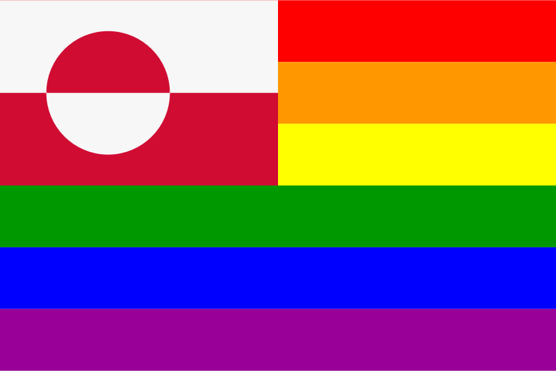 The Greenland Rainbow Flag
