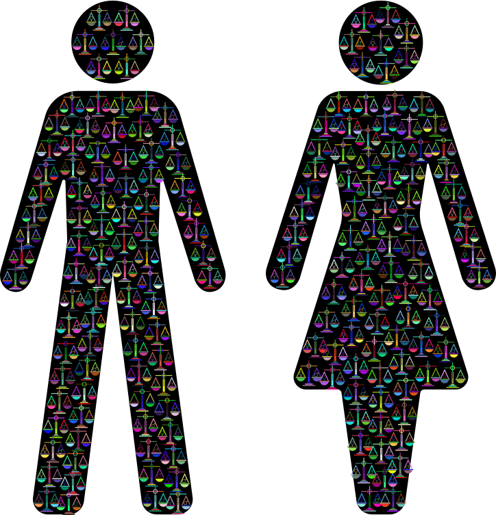 Prismatic Gender Equality Male And Female Figures 2