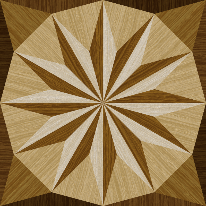 wooden triangle tiling 3