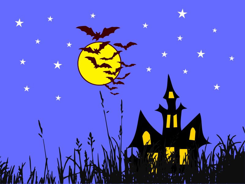 bats over the moon