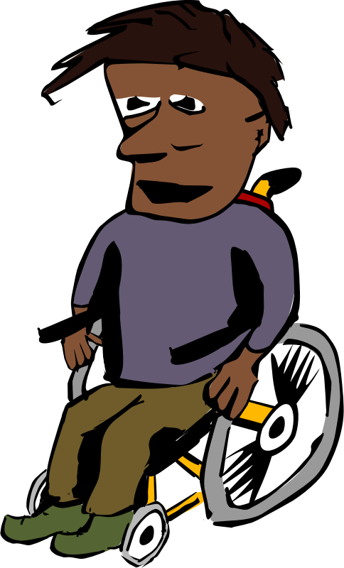 African Man in a Wheelchair