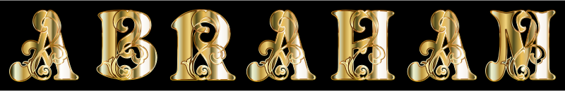 Gold Abraham Typography