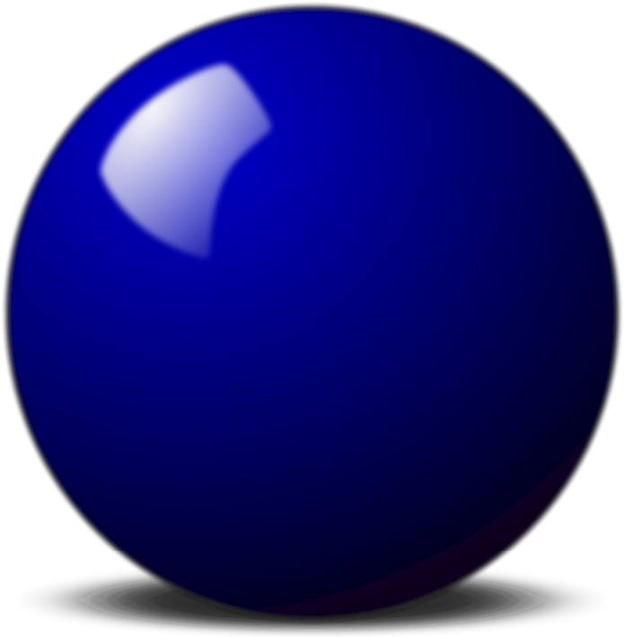 Blue Snooker Ball