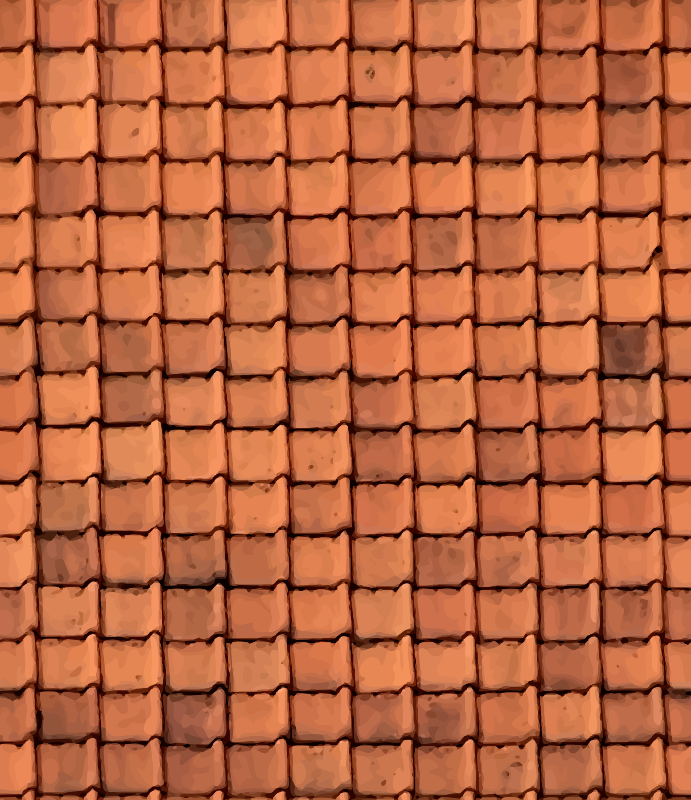 Ribbed roof tiles