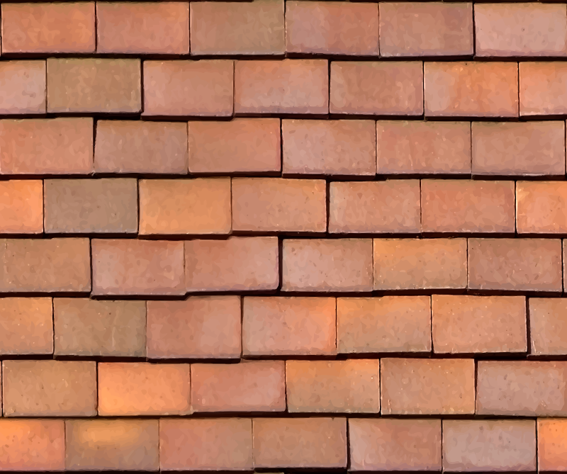 Loose clay roof tiles