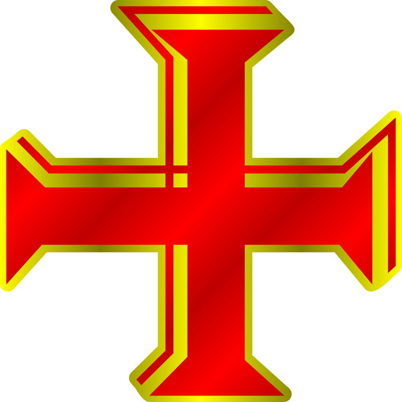 Red and Gold Cross