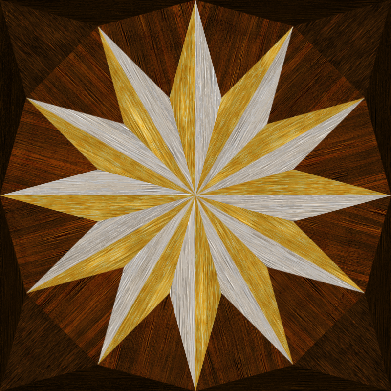 wooden triangle tiling 5