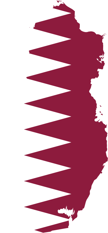 Qatar Map Flag