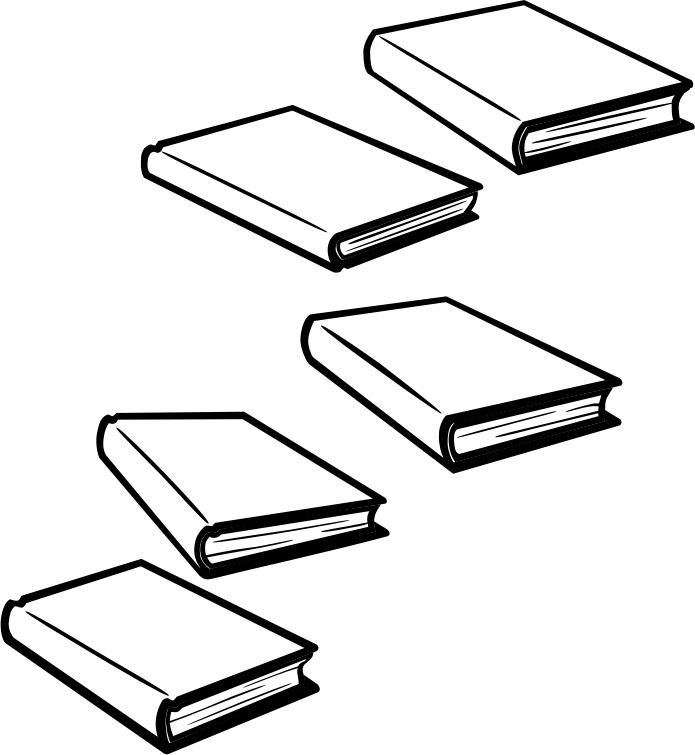 Books - Lineart - Separated