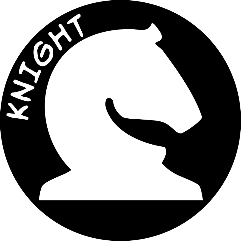 Chess Piece with Name - White Knight