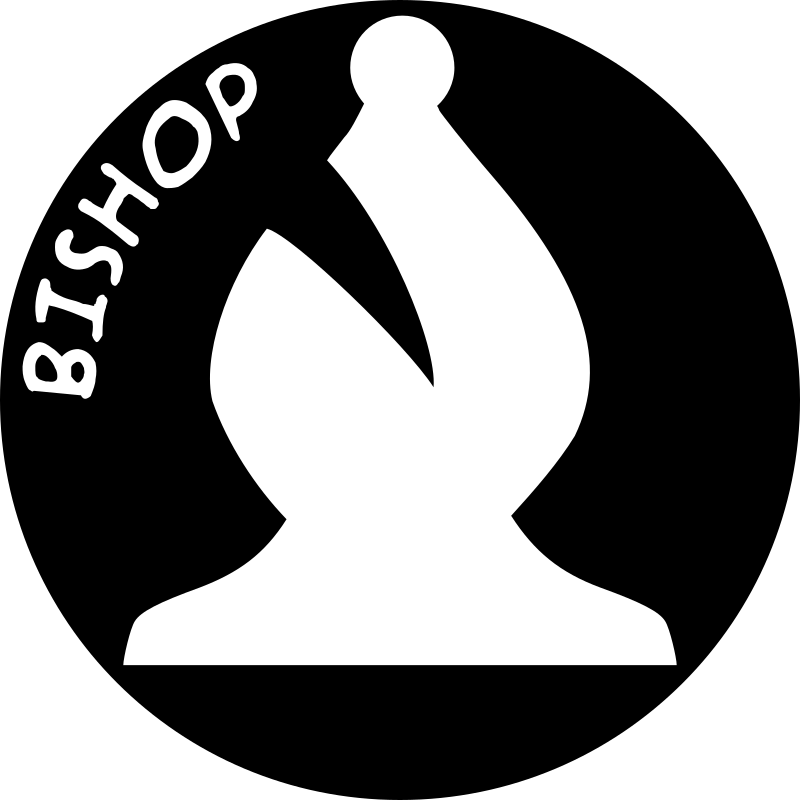 Chess Piece with Name - White Bishop