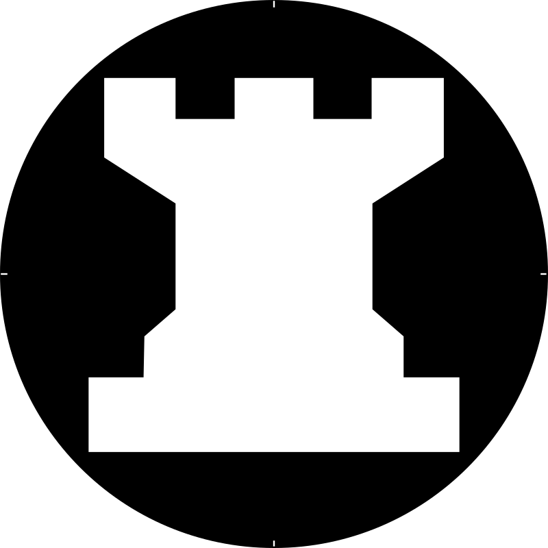 Chess Piece Symbol – White Rook – Torre Blanca