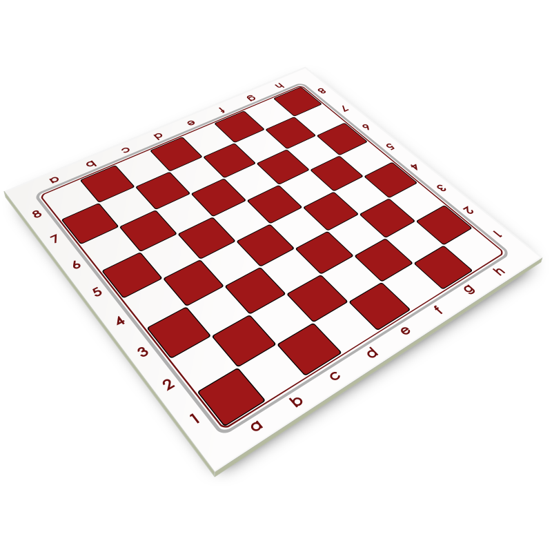 Chessboard in Half-way Perspective / Tablero en Perspectiva Semi-lateral