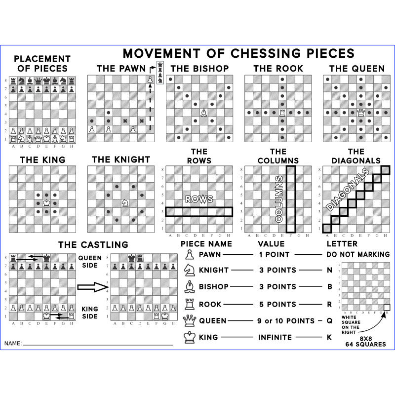 Chess Pieces Movements