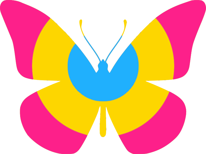 Pan Flag Butterfly