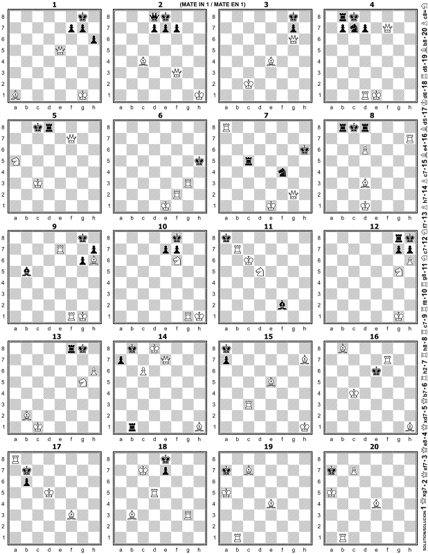 Chess Diagrams Mate In 1 / Diagramas Mate en 1