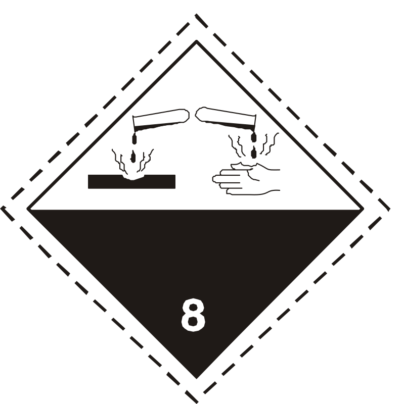 ADR pictogram 8-Corrosive
