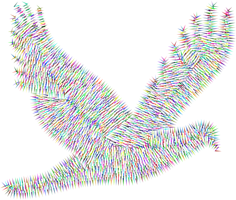 Prismatic Abstract Peace Dove