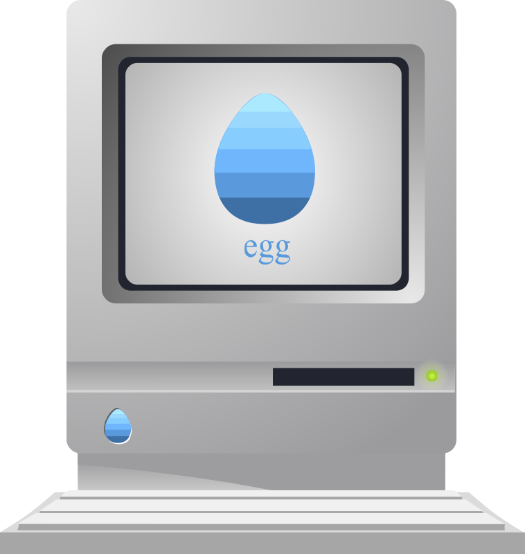 Anachronistic vintage 'egg' computer from Glitch