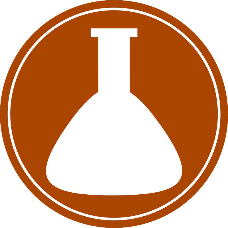 Conical flask vectorized