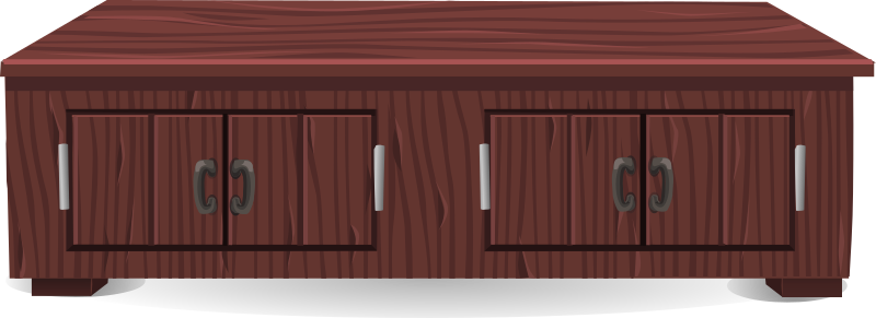 Short mahogany cabinet from Glitch