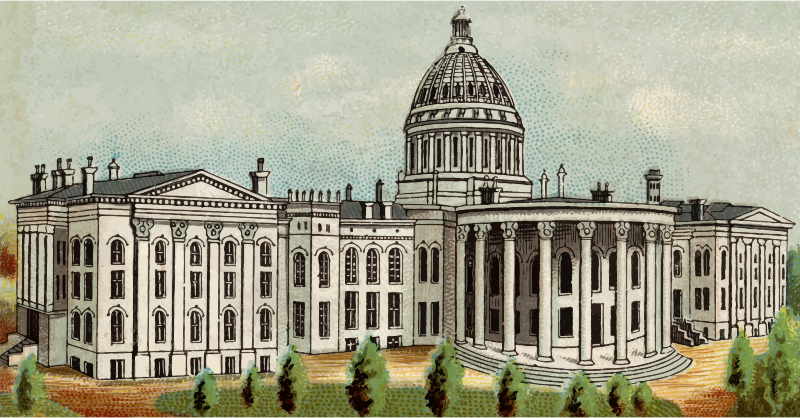Cigarette Card - Capitol Building of Wisconsin