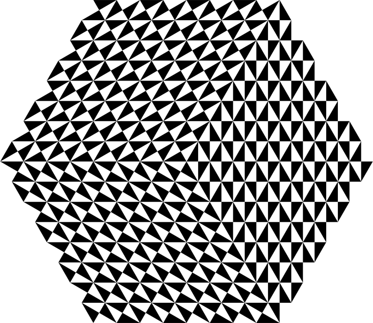 8-23-2017 triangle design black and white