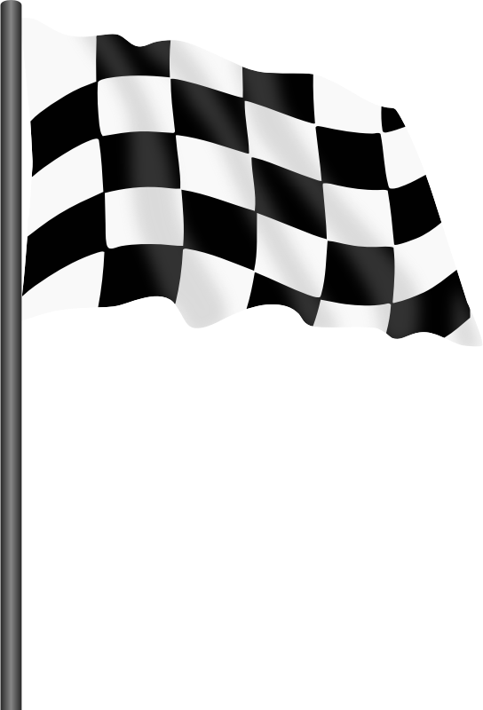Motor racing flag 1 - chequered flag