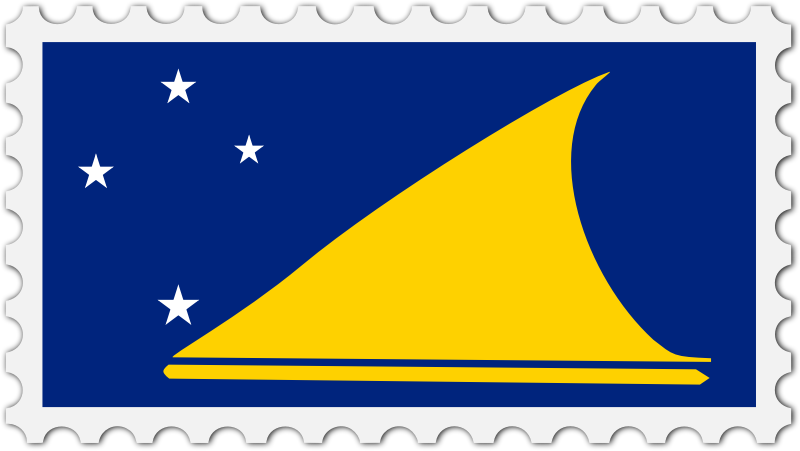 Tokelau flag stamp