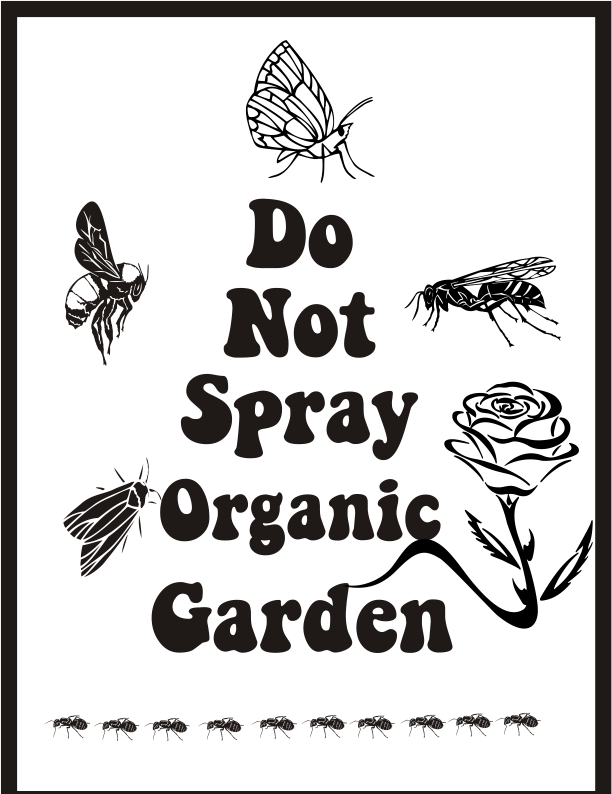 No spray organic garden
