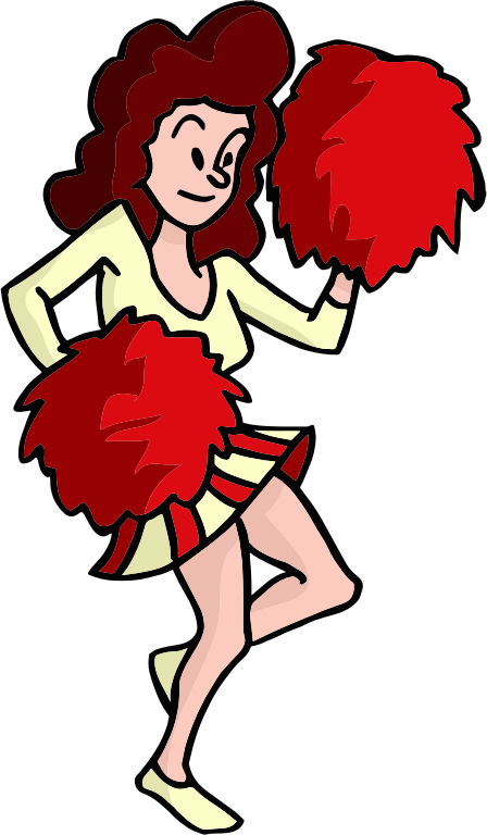 Cartoon Cheerleader 3