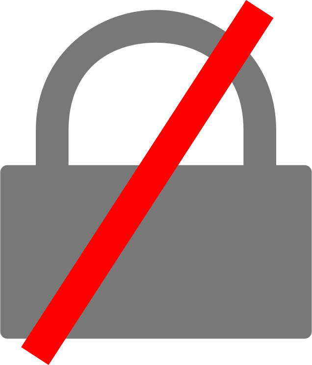 insecure connection icon