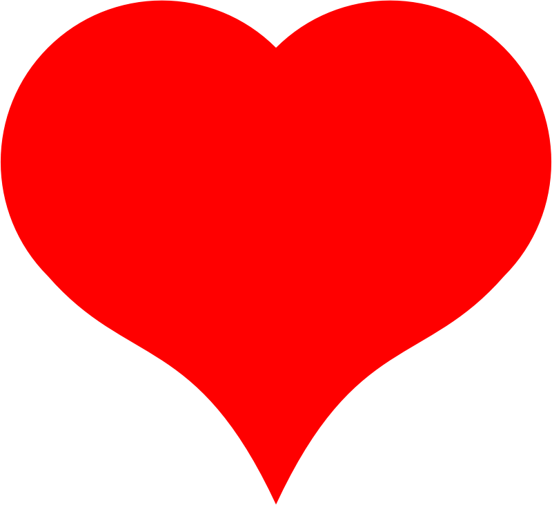 A Heart made of semicircle and Bezier curve