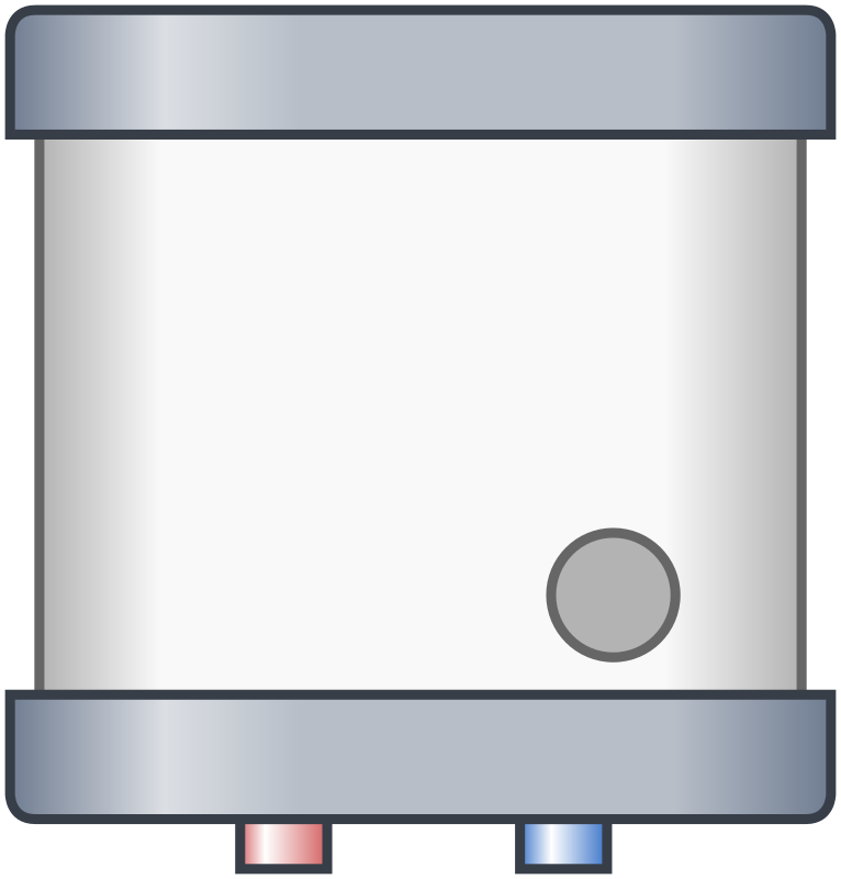 Electric water heater (off)