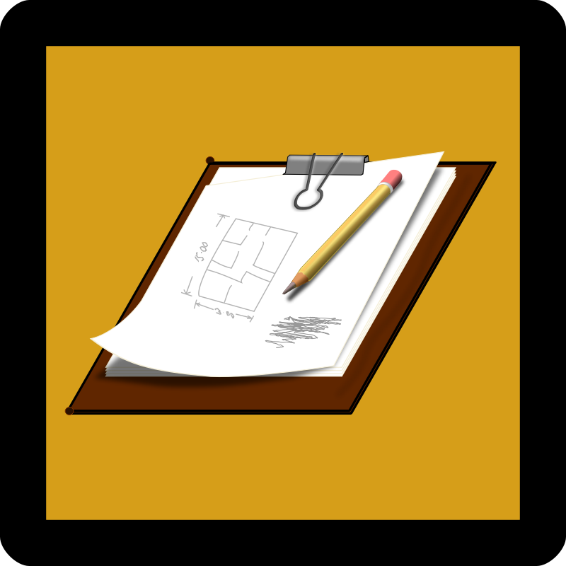 Clipboard Icon [Umber]