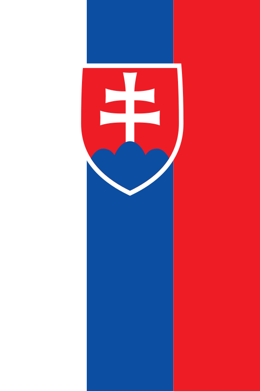 Vertical Flag of Slovakia