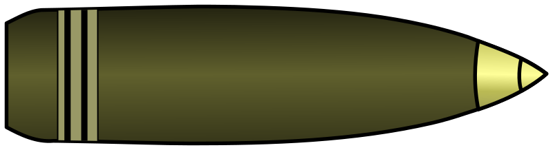 (artillery) projectile / grenade
