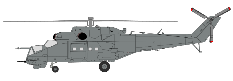 Mil Mi-24 - Hind in "factory gray"