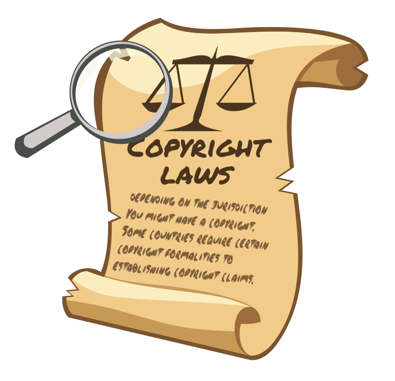 Copyright Laws Scroll