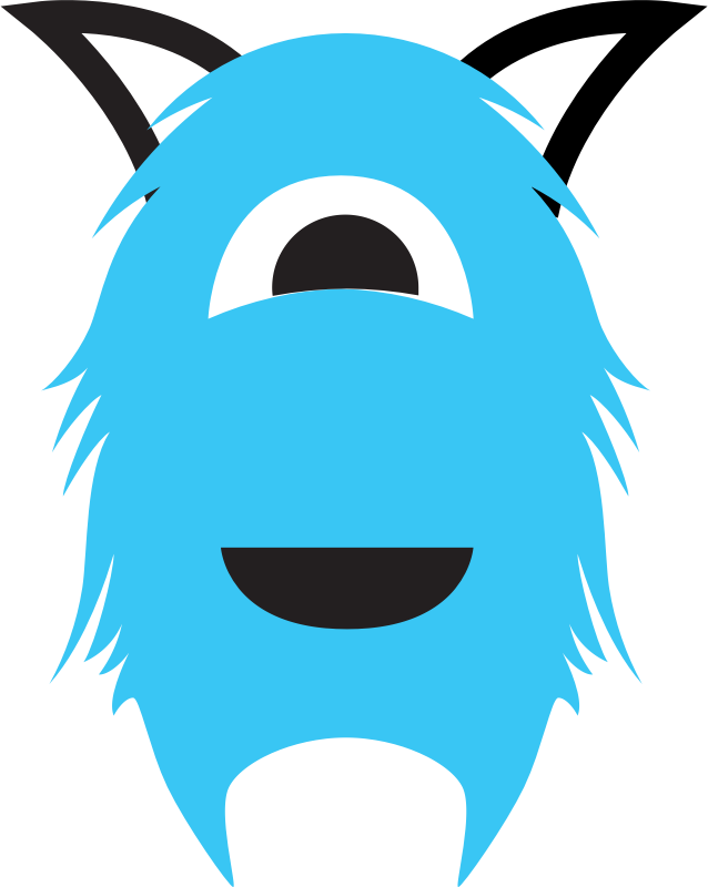 Blue One-eyed Monster