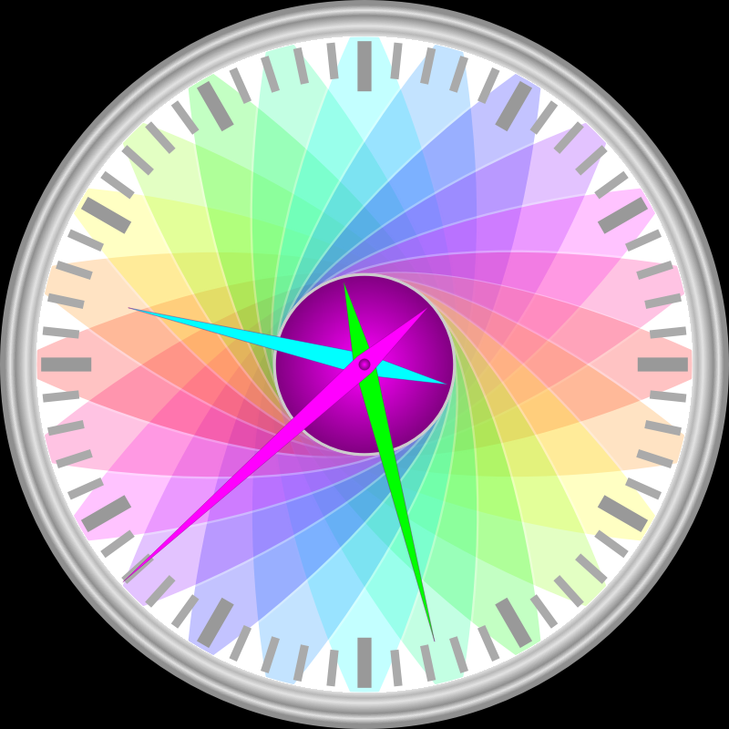Real Time Clock with fewer colors