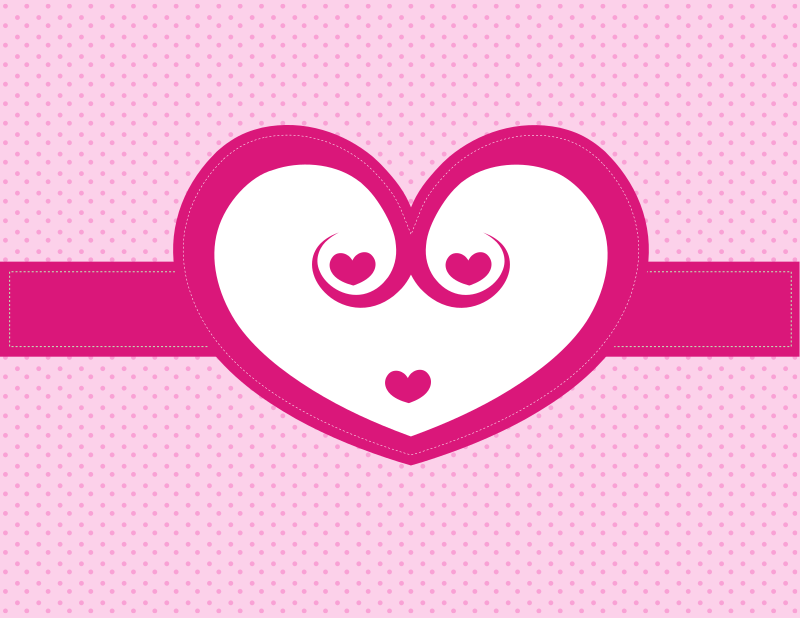 Cute pink heart background