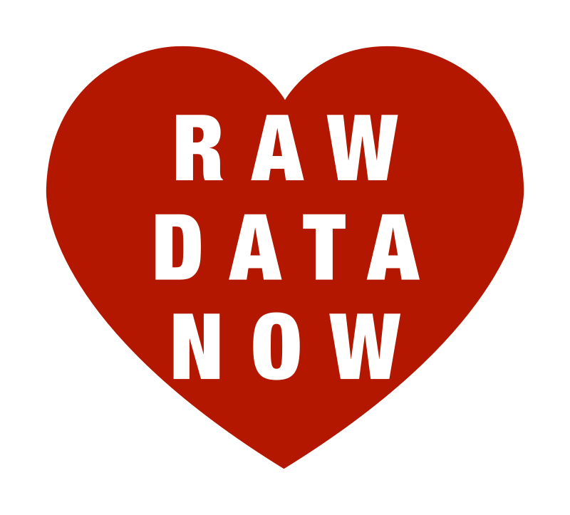 RAW DATA NOW Heart Outline Logotype