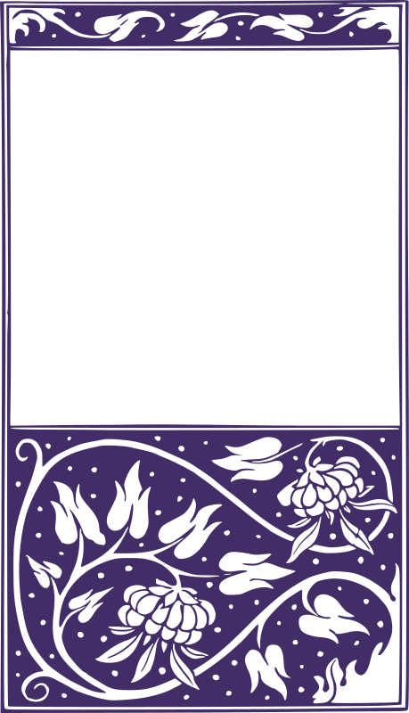 Flower Frame - Purple