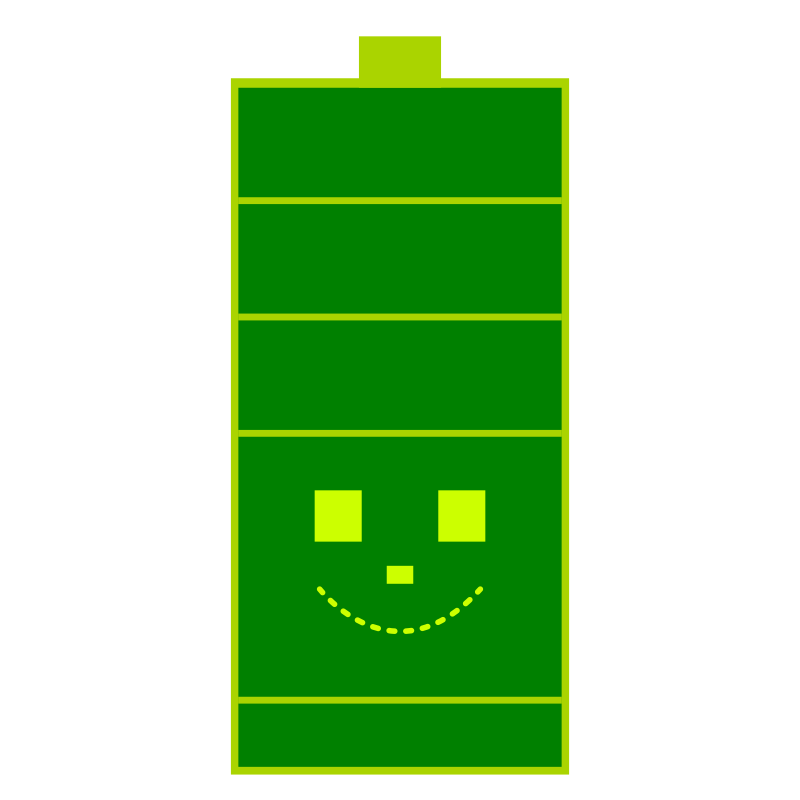 Smiling Battery flat
