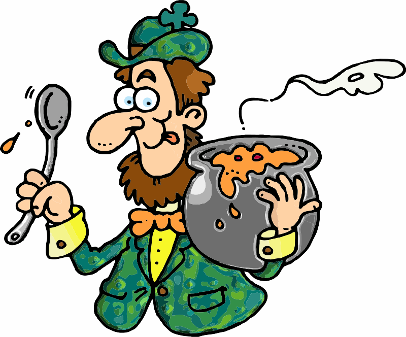 A man with Irish Stew