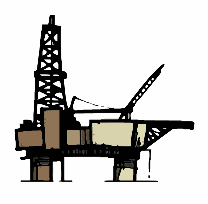 An offshore Oil Rig