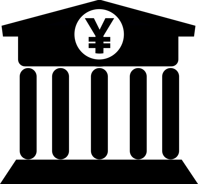 Bank with Yen Icon