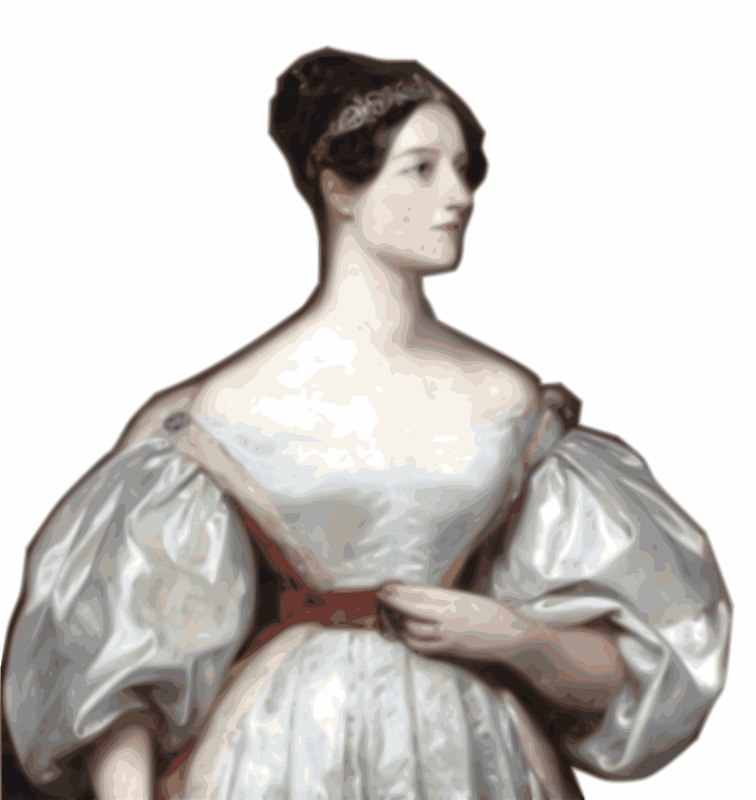 Portrait of Ada Lovelace by British painter Margaret Sarah Carpenter (1836)