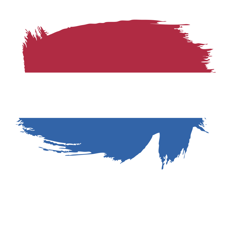 Dutch flag brush stroke